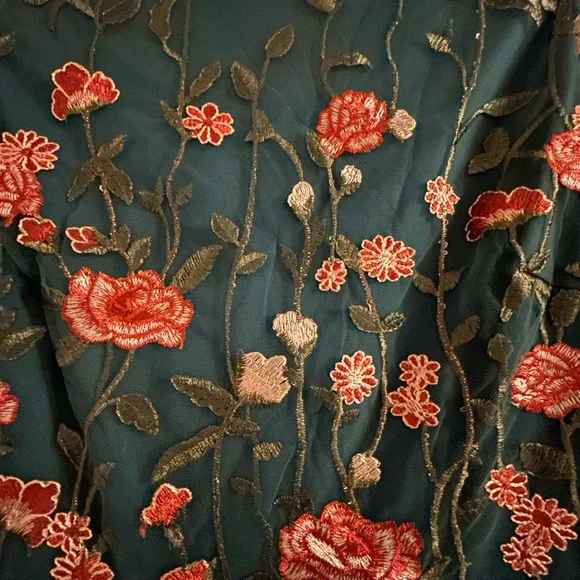 Baltic Born Green Floral Midi Dress - Picture 3 of 3